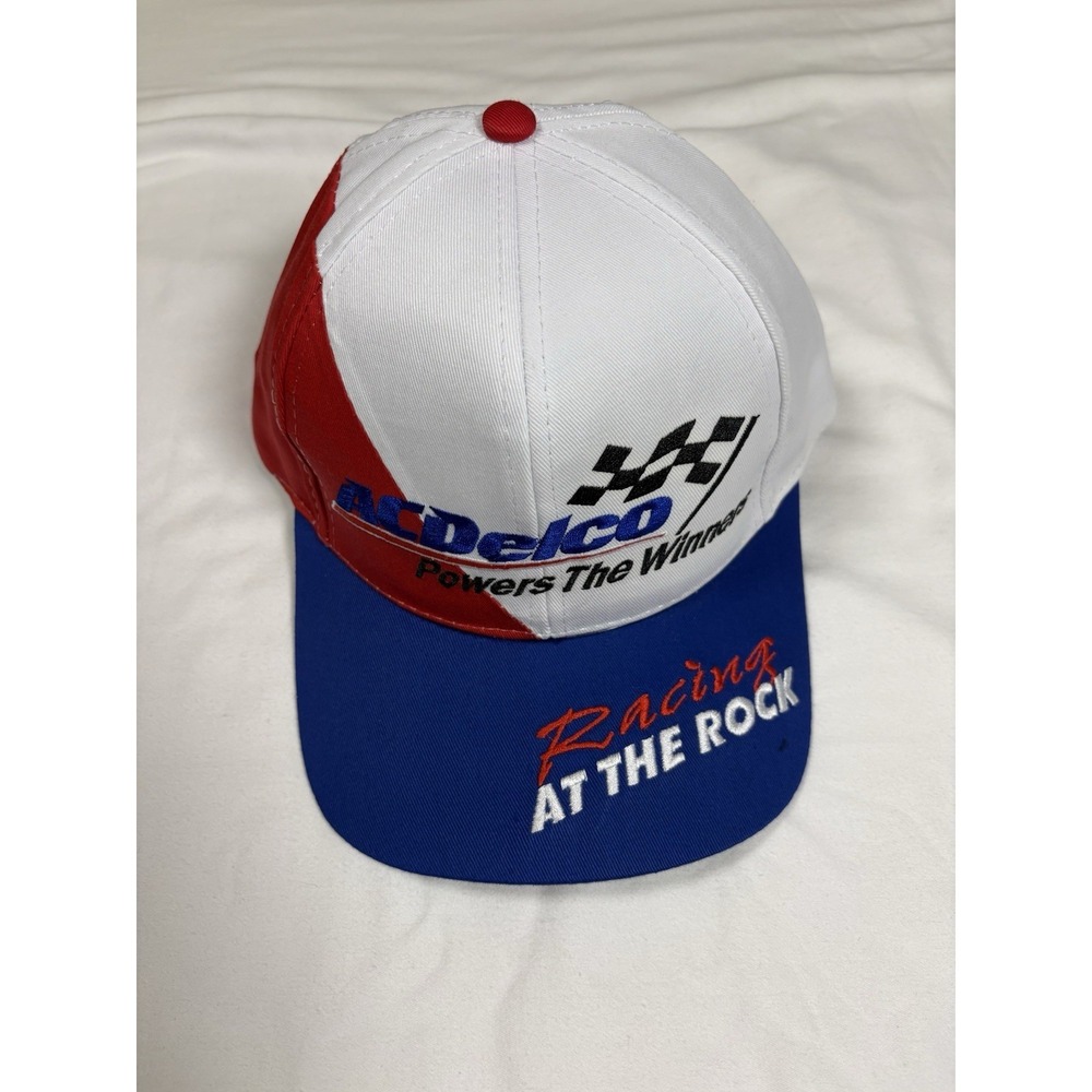 Vintage 1997 ACDelco 400 NASCAR Hat SMS Rockingham Speedway Green Under Snapback
